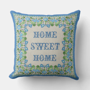 Nostalgique Blue Morning Coussin ou coussin