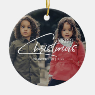 Nostalgique Noël Script Ornement de Noël