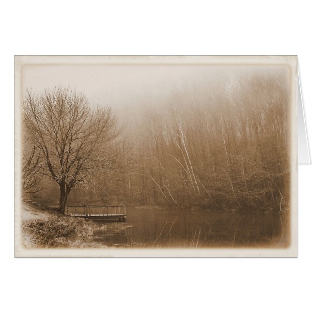 Nostalgisch am Teich - Leere (Vorderseite (Horizontal))