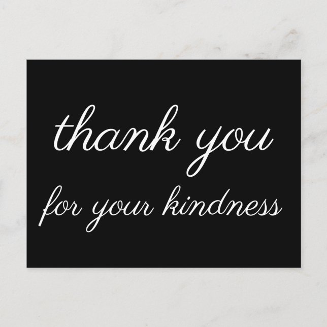 Nostalgisch "Danke für Ihre Freundlichkeit" Postka Postkarte (Vorderseite)