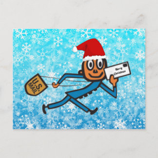 Nostalgisch Postal Santa Feiertagspostkarte