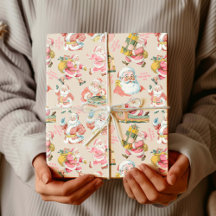 Nostalgisch Retro Weihnachten in Rosa