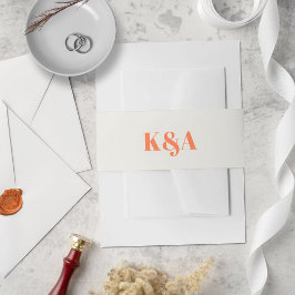 Nostalgische Charm Retro Wedding Einladungsbanderole