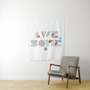 Nostalgische Designs mit moderner Drehung Wandteppich