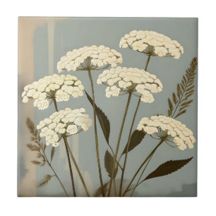 Nostalgische Schafgarbe Botanisch Fliese