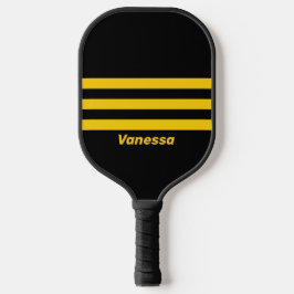 Nostalgische Sicherheit beim Stricken mit Namen Pickleball Schläger