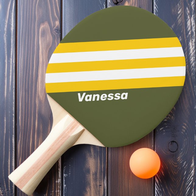 Nostalgische Streifen mit Namen Tischtennis Schläger (Von Creator hochgeladen)