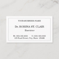 Nostalgische Style Law Beruflich Business Card