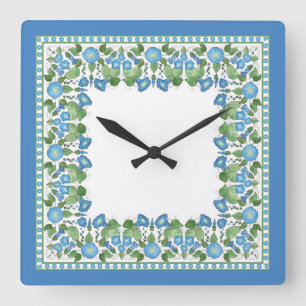 Nostalgische Uhr Blue Morning Gloria