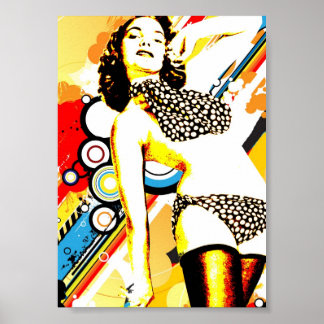 Nostalgische Verführung - Polka Dottie Poster