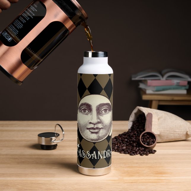 Nostalgische Vintage Steampunk-Fantasie Trinkflasche (Kaffee)
