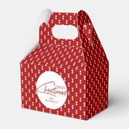 Nostalgische Weihnachts-Script Holiday Favor Box Geschenkschachtel