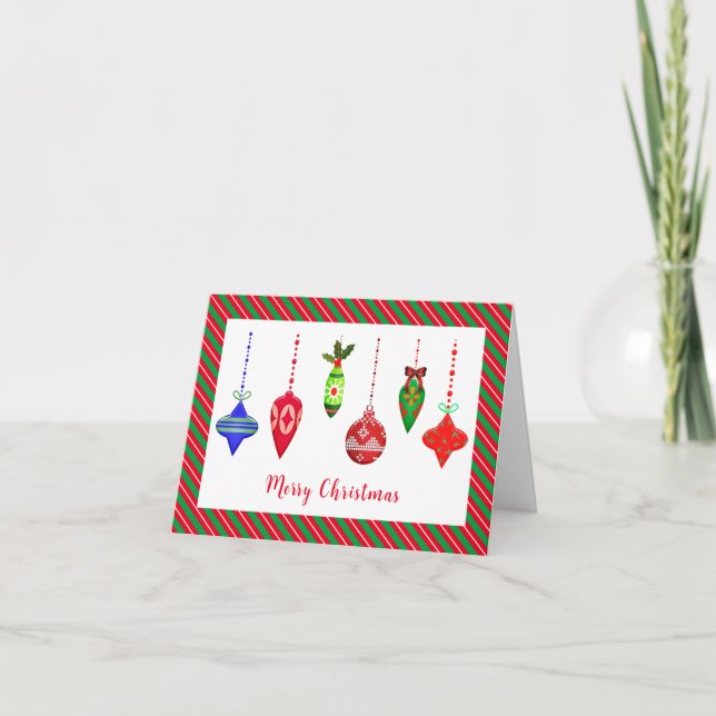 Nostalgische Weihnachtsfeiern Gruß Karte (Vorderseite)