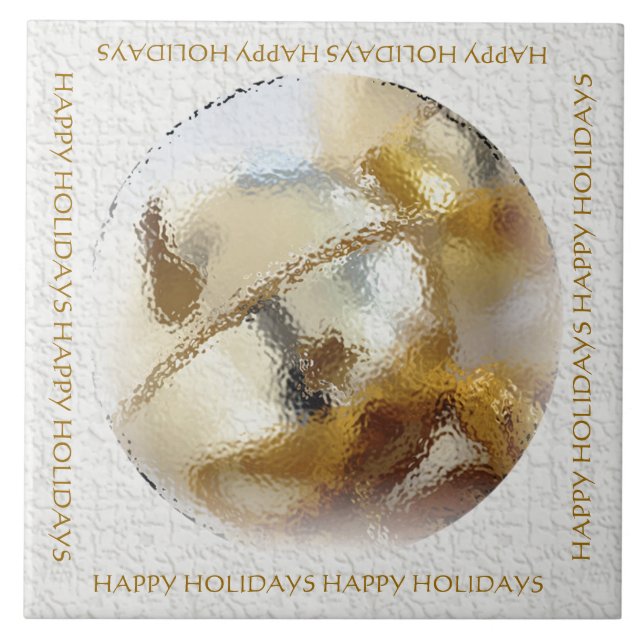 Nostalgische Weihnachtsglocke Fliese (Vorderseite)