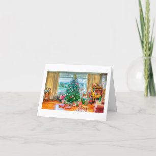 Nostalgische Weihnachtskarte des Hauses Feiertagskarte