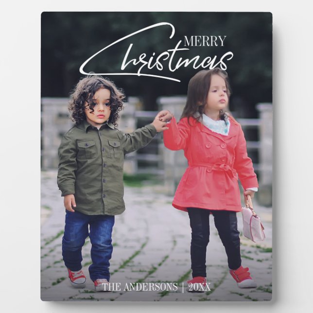 Nostalgische Weihnachtsschrift Weihnachts Weihnach Fotoplatte (Vorderseite)