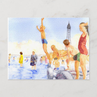 Nostalgischer Blackpool Postkarte