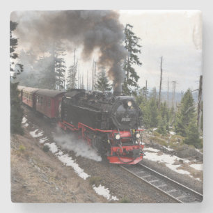 Nostalgischer Dampflokomotive-Zug Steinuntersetzer