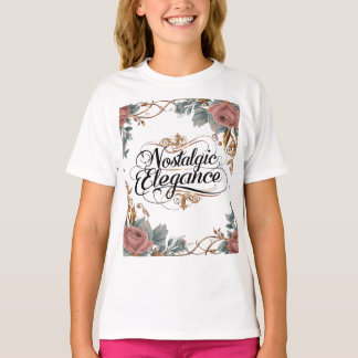 Nostalgischer Elegance T - Shirt - Zeitloser Vinta