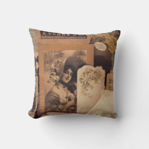 Nostalgischer Glamour: Vintage russische Portraits Kissen