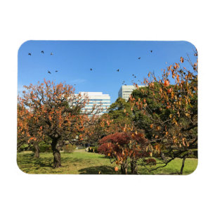 Nostalgischer Herbst-Himmel Magnet