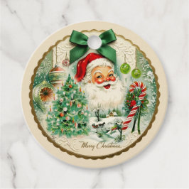 Nostalgischer Kitschmas Geschenkanhänger