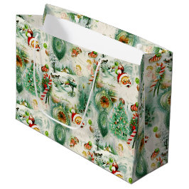 Nostalgischer Kitschmas Große Geschenktüte