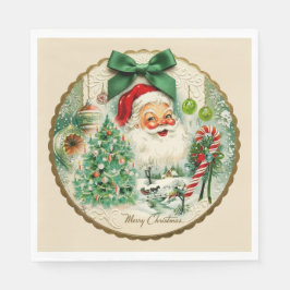 Nostalgischer Kitschmas Serviette