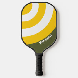 Nostalgischer Reißverschluss mit Namen Pickleball Schläger
