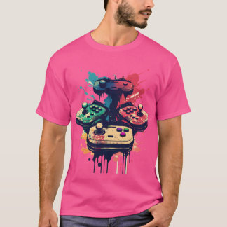 Nostalgischer Retro Video Game Joysticks T - Shirt
