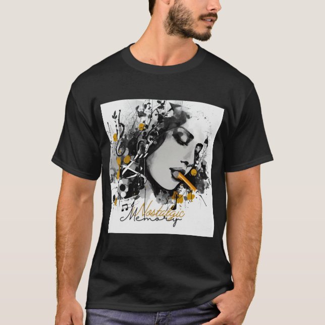 Nostalgischer T - Shirt für Musikliebhaber (Vorderseite)