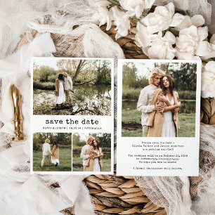 Nostalgischer Typ   Simple Vintage Wedding Foto Gr Save The Date