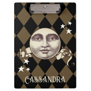 Nostalgischer Vintage-Steampunk-Fantasy Klemmbrett