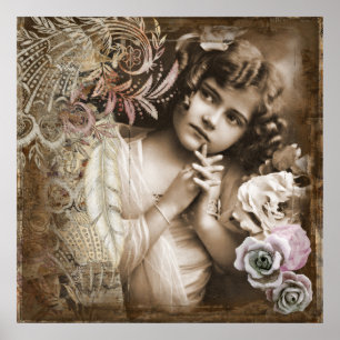 Nostalgisches Angel Poster