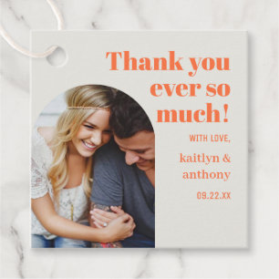 Nostalgisches Charm Retro Wedding Foto Geschenkanhänger