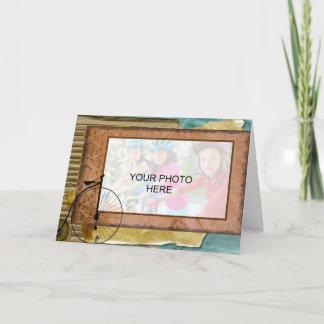 Nostalgisches Foto zum Thema Radfahren Karte