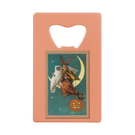 Nostalgisches Glück Halloween Hexe & Owl Geldbeutel Flaschenöffner