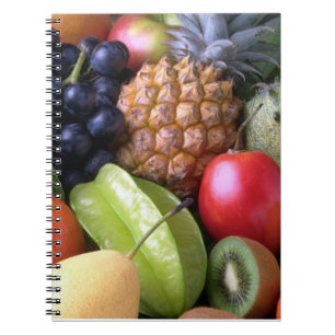 Nostalgisches Obst-Notebook Notizblock