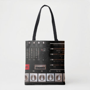 Nostalgisches Radio: Stereo-Button-Display Tasche