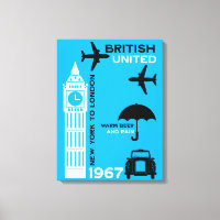 Nostalgisches Retro Airline Poster