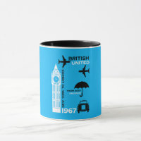 Nostalgisches Retro Airline Poster