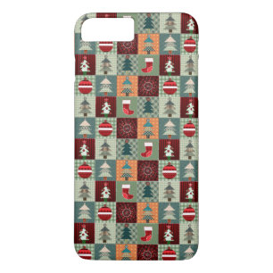 Nostalgisches Vintag Holiday Patchwork Quilt Case-Mate iPhone Hülle