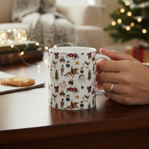 Nostalgisches Weihnachtsgeschenk Wasserfarben-Tass