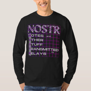NOSTR-Notizen und andere durch Relays übertragene  T-Shirt