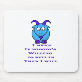 Nosy BILLY Ziegenhemden Tasse Aufkleber Mousepad