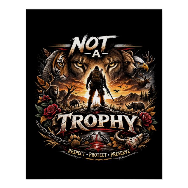 Not a Trophy Poster (Vorderseite)