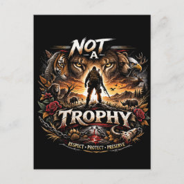 Not a Trophy Postkarte