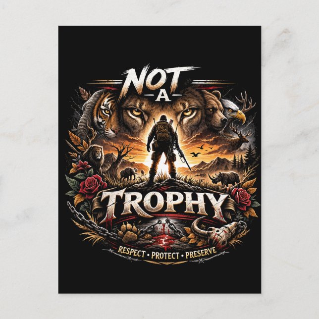 Not a Trophy Postkarte (Vorderseite)
