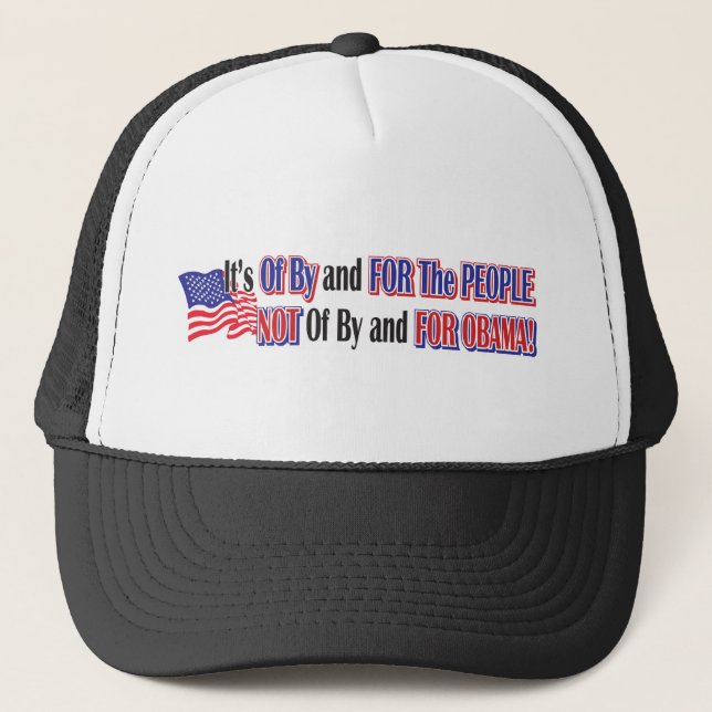 not-for-obama truckerkappe (Vorderseite)