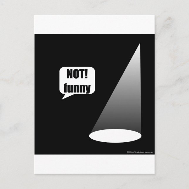 Not Funny Postkarte (Vorderseite)